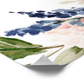 Poster Floral Gold Calligraphy Fête des mariées Photo Boo (Coin)