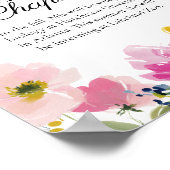 Poster Floral Graduation Party Future Plans Sign (Coin)