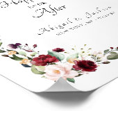 Poster Floral Heureusement Jamais Après Mariage (Coin)