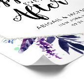 Poster Floral Heureusement Jamais Après Mariage (Coin)