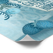 Poster Floral inspirant (Coin)