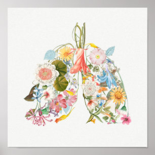 Poster Floral Lungs