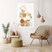 Poster Floral Mid Century Moderne Boho Print