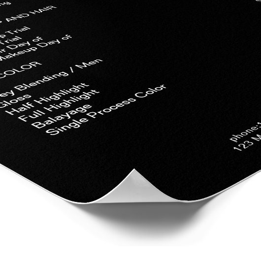 Poster Floral Moderne Preishear (Coin)