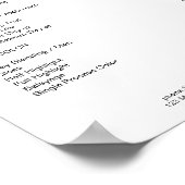 Poster Floral Moderne Preishear (Coin)