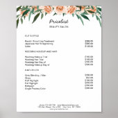 Poster Floral Moderne Preishear (Devant)