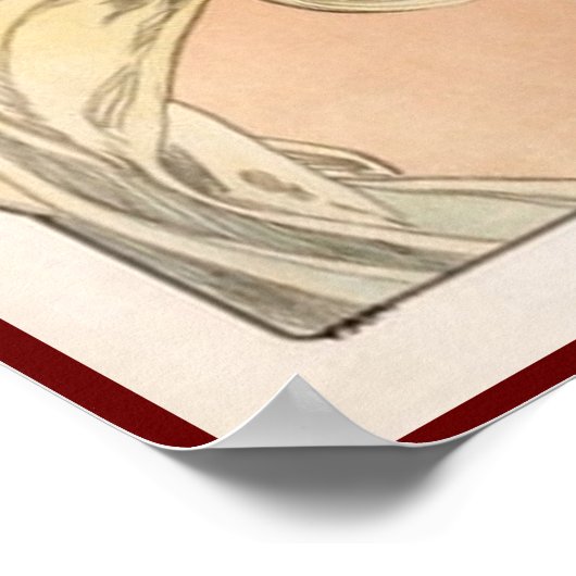 Poster Floral. Mucha (Coin)