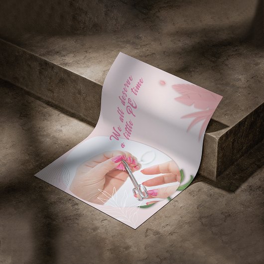 Poster Floral Nail Spa Design