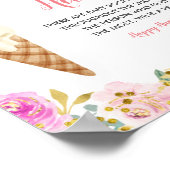 Poster Floral Pastel glace Baby Sock Chasse Jeu (Coin)