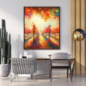 Poster Floral Pathway - Promenade forestière encha