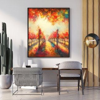 Poster Floral Pathway - Promenade forestière encha