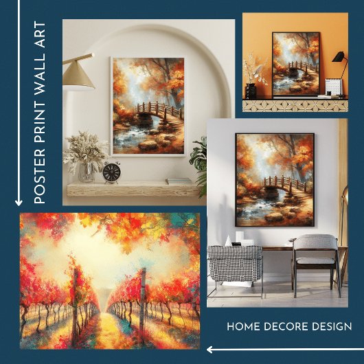 Poster Floral Pathway - Promenade forestière encha