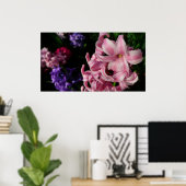 Poster Floral Pink Hyacinth (Bureau à domicile)
