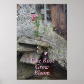 Poster Floral prendre racine croissance florale (Devant)
