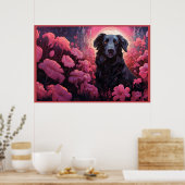 Poster Floral Pups (Cuisine)