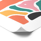 Poster Floral Retro - "Tomber amoureux de toi-même (Coin)