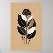 Poster Floral rétro vintage (Devant)