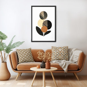 Poster Floral rétro vintage