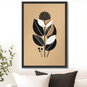 Poster Floral rétro vintage