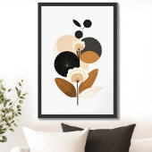 Poster Floral rétro vintage