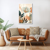 Poster Floral rétro vintage