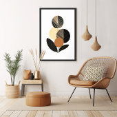 Poster Floral rétro vintage