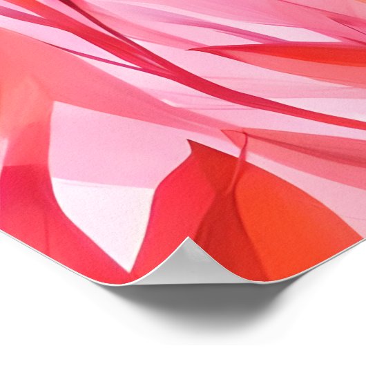 Poster Floral rose (Coin)