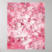 Poster Floral rose Abstrait (Devant)