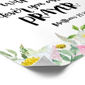 Poster Floral rose moderne Matthew verset de la Bible (Coin)