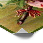 Poster Floral rose vintage (Coin)