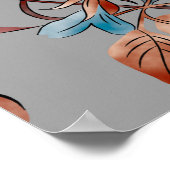 Poster Floral sans couture motif, arrière - plan Art nouv (Coin)