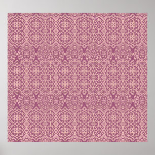 Poster Floral Seamless : Beau Arrière - plan Motif