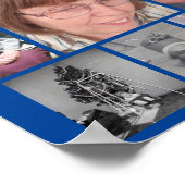 Poster Floral Snowballs Loving Memory 9 Photo Memorial  (Coin)