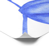 Poster Floral Something Blue Bridal Shower Welcome (Coin)