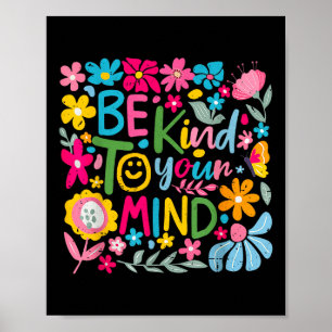 Poster Floral Soyez Gentil À Votre Mineur Médecin De Sant
