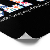 Poster Floral Speech Language Pathology Istant Slpa Appre (Coin)