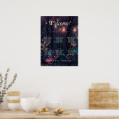 Poster Floral Spray Fantasy Art 6 -Tables Seating Chart (Cuisine)