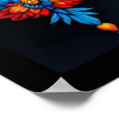 Poster Floral Sugar Skull  (Coin)