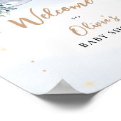 Poster Floral Sur La Lune Bienvenue (Coin)