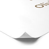 Poster Floral Tea Party Time for Tea Baby Shower Welcome (Coin)