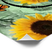 Poster floral Tournesol (Coin)