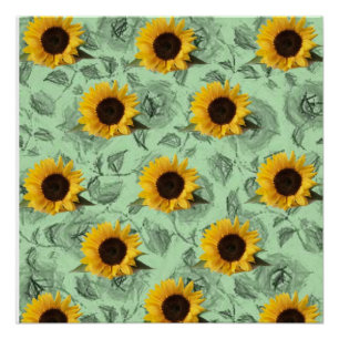 Poster floral Tournesol