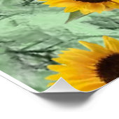 Poster floral Tournesol (Coin)