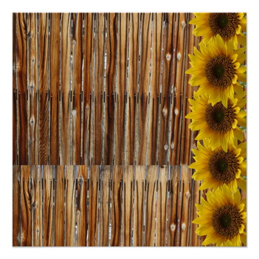 Poster floral Tournesol (Devant)