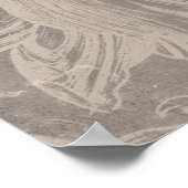 Poster Floral vieilli (Coin)