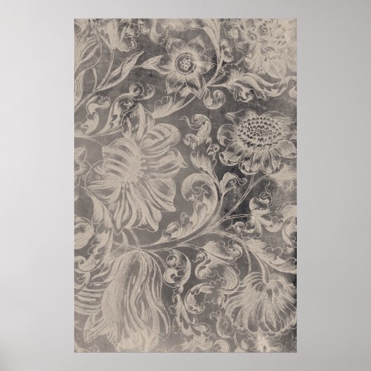 Poster Floral vieilli (Devant)