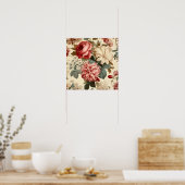 Poster Floral vintage (Cuisine)