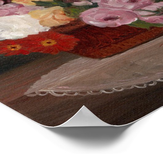 Poster Floral vintage (Coin)