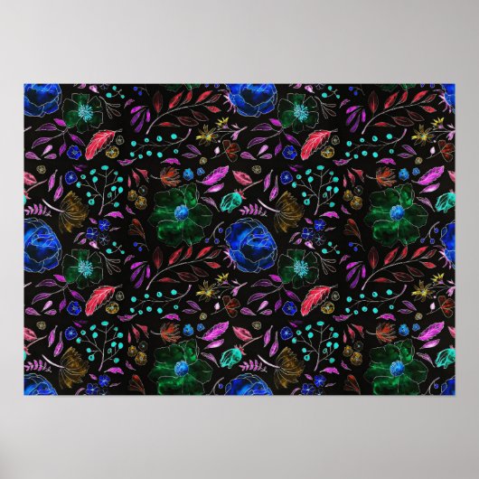 Poster Floral vintage (Devant)