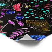 Poster Floral vintage (Coin)